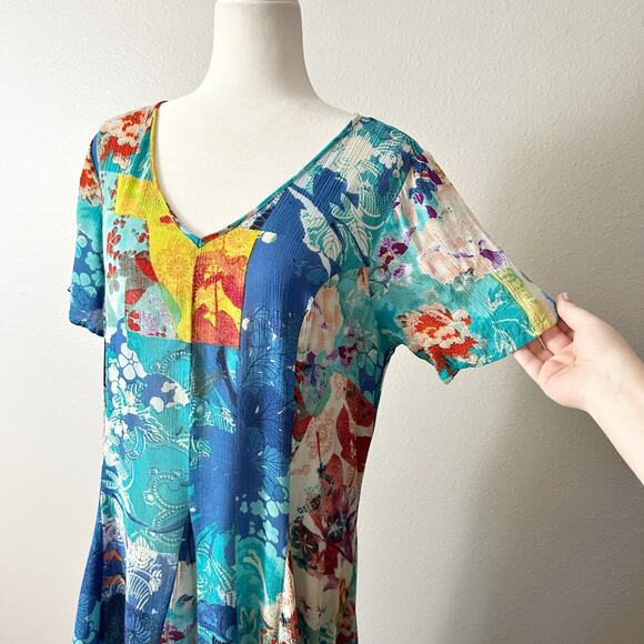 Orientique Naturally Australian Vintage Patchwork Maxi Dress Women's Size XS - Picture 4 of 11